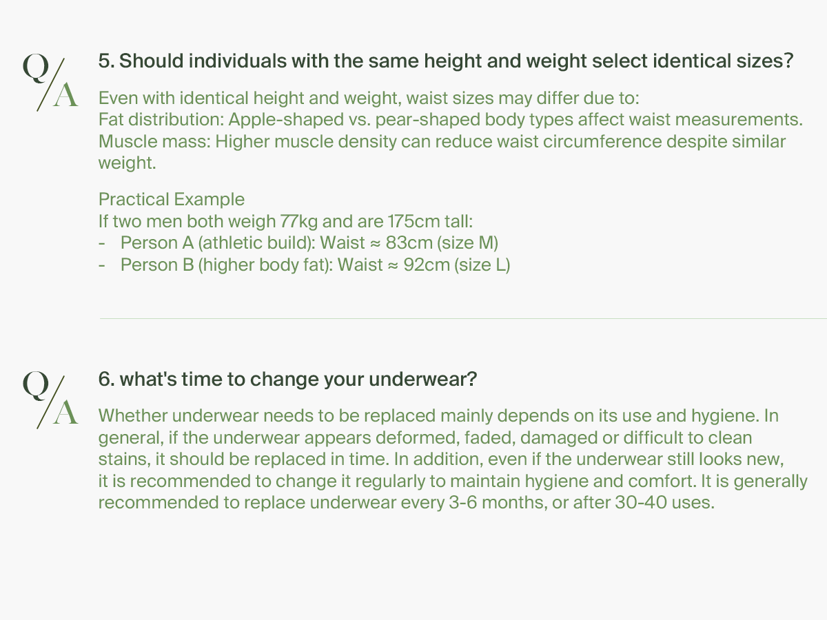 Q&A for GAGLI's boxer brief